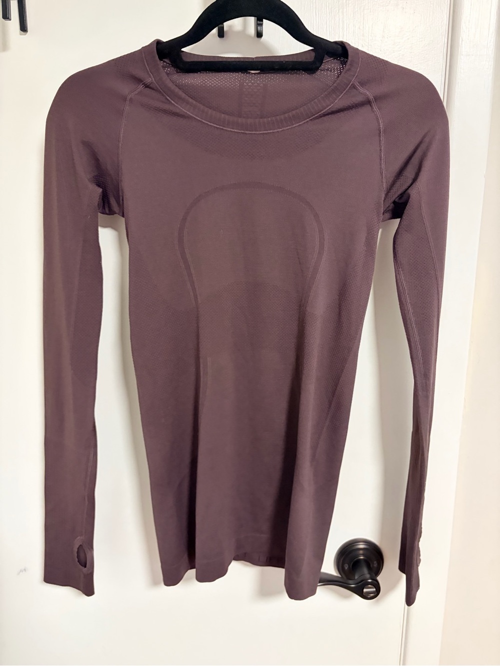 lululemon athletica Long Sleeve Seamless Top - Plum